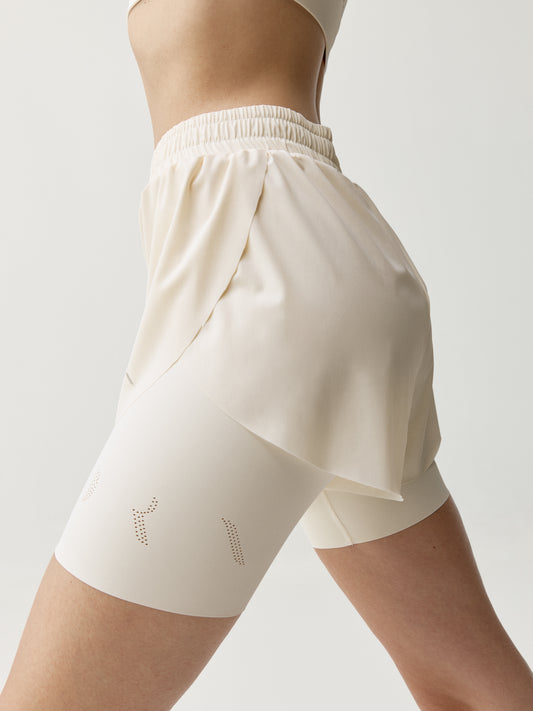 Short Bikila White Chalk