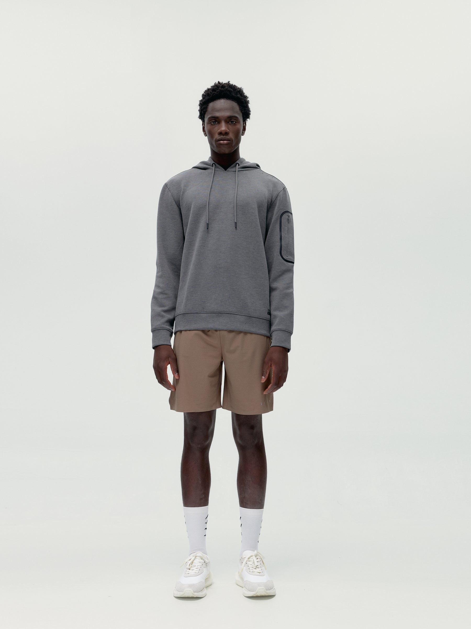 Ensemble de survêtement gris chiné et taupe