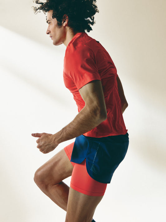 Short Ontario Sea Blue/Coral Bright