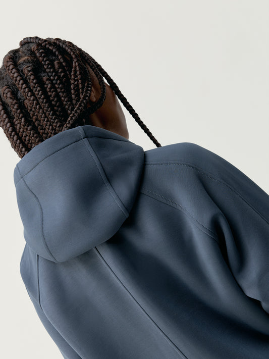 Hoodie Elsa Blue Grey