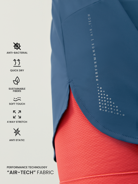 Short Ontario Sea Blue/Coral Bright