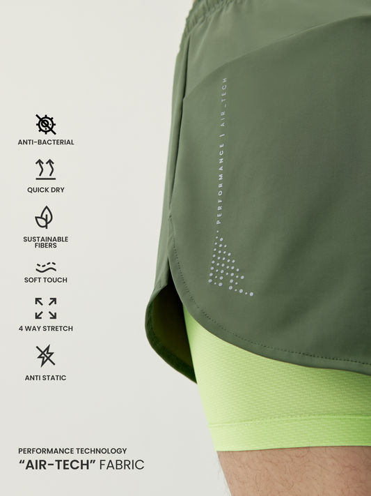 Short Ontario Swamp Green/Lime Bright