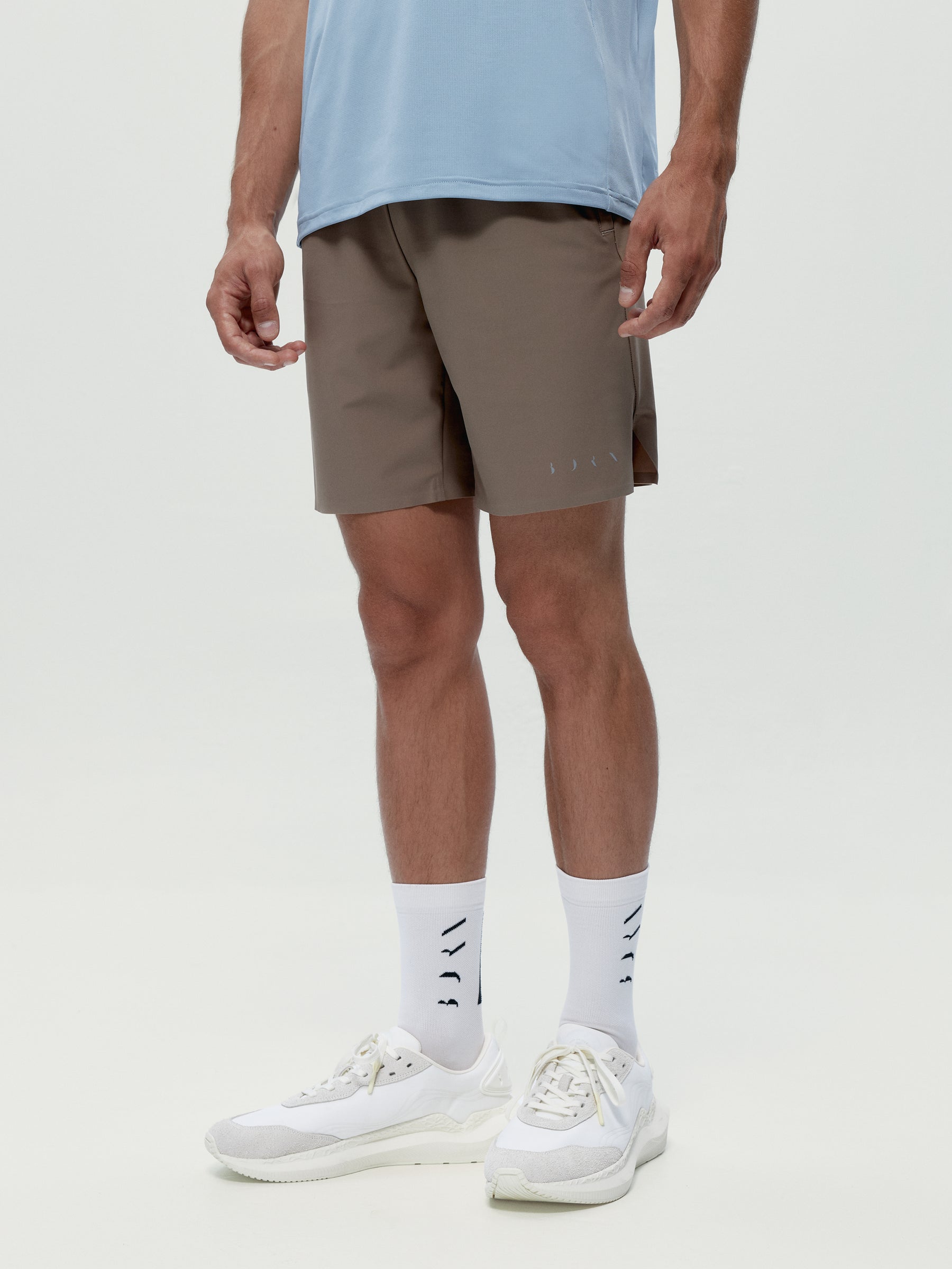 Grey Melange/Taupe sport set