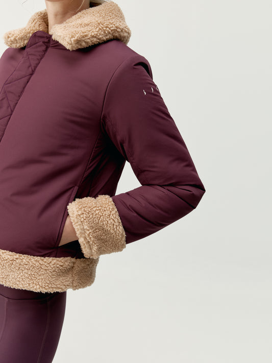 Jacket Umiko Dark Cherry/Camel