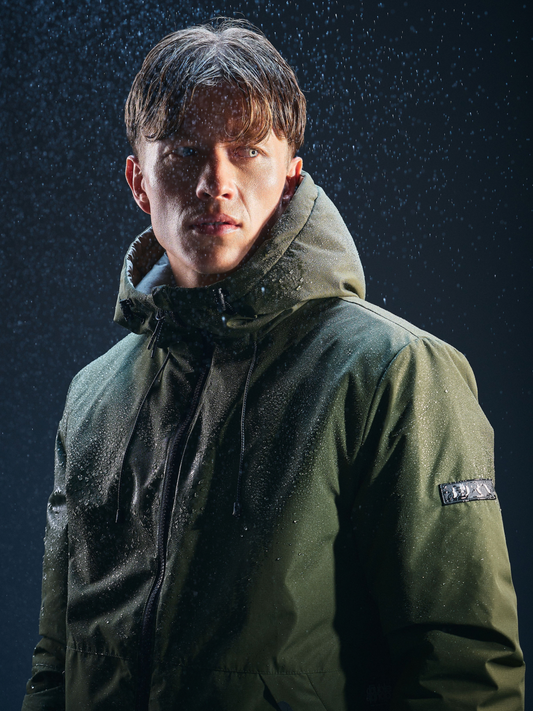 Volga Jacket, Khaki Leaf/Limestone