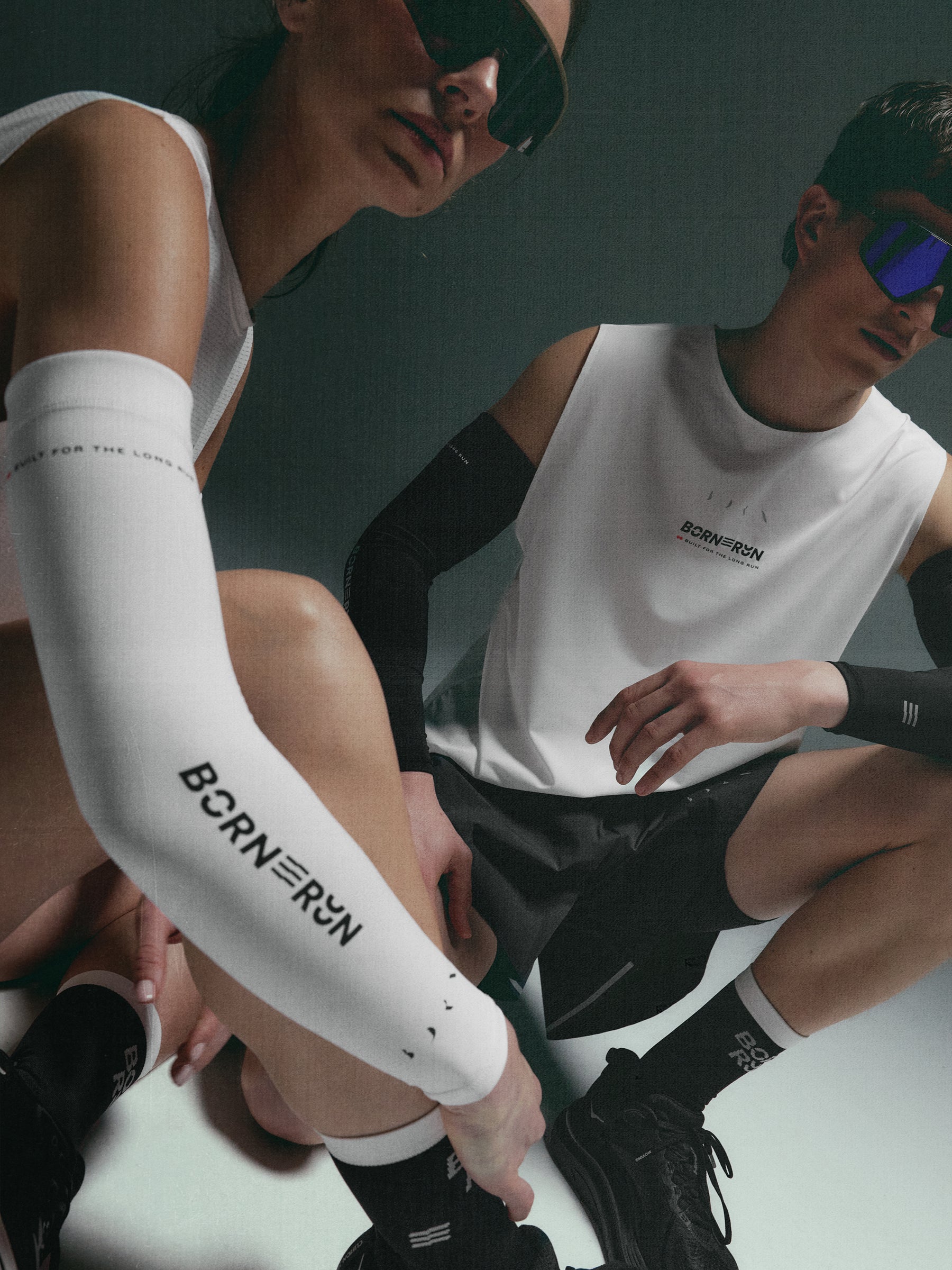 Bras Courir Blanc