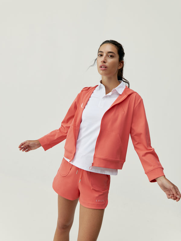 Abbie Short in Coral Bright