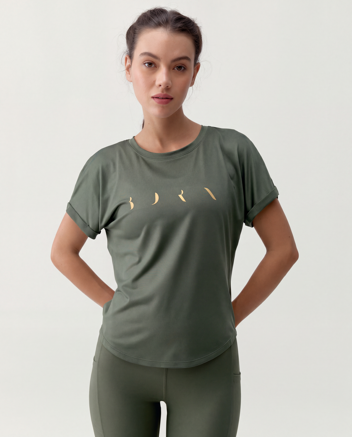 Azami Khaki Leaf Shirt