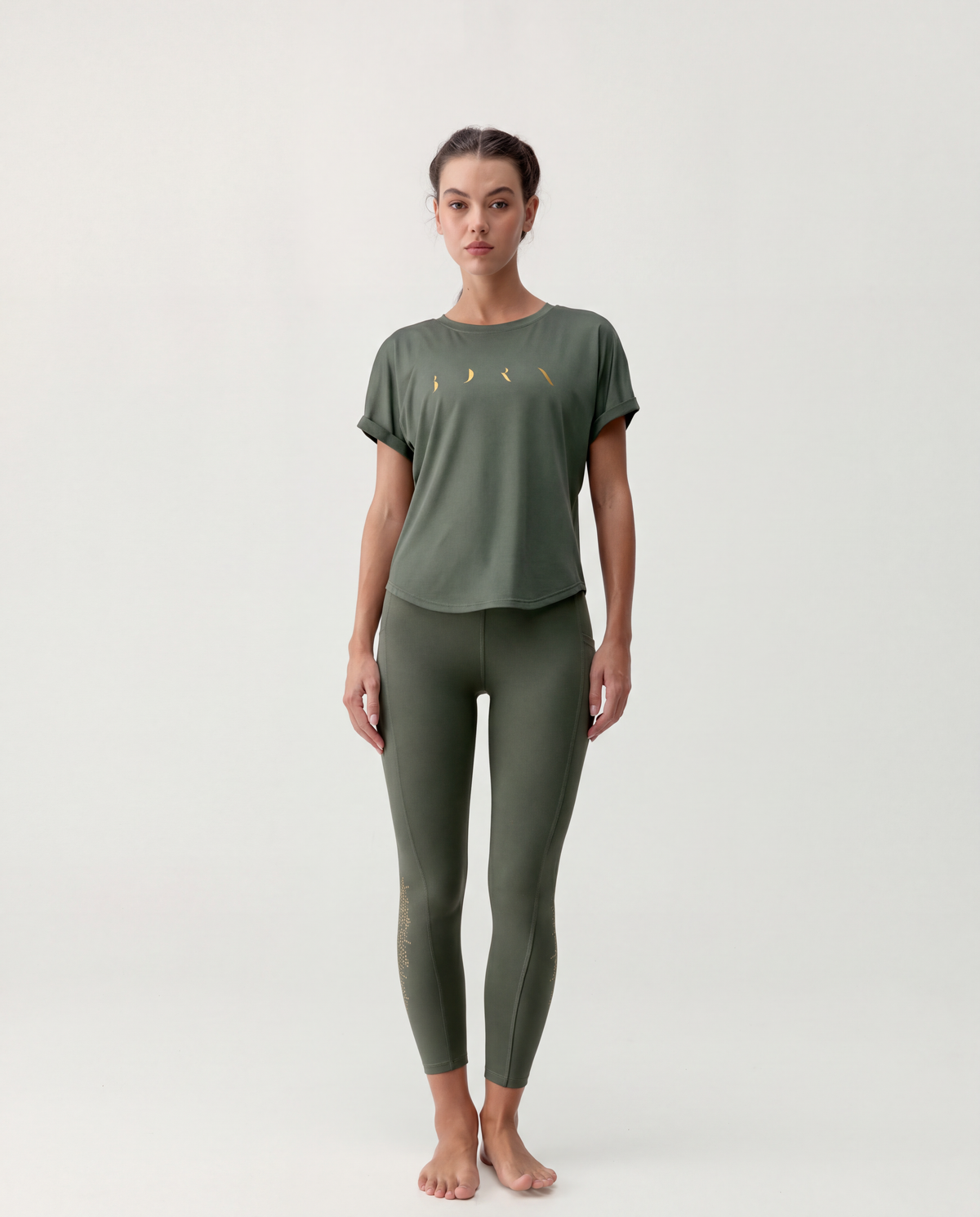Azami Khaki Leaf Shirt