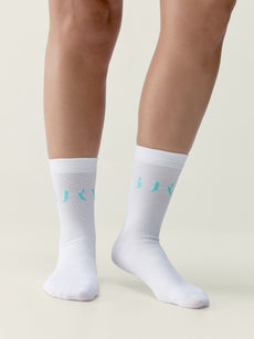 Acari Socks White/Miami Green
