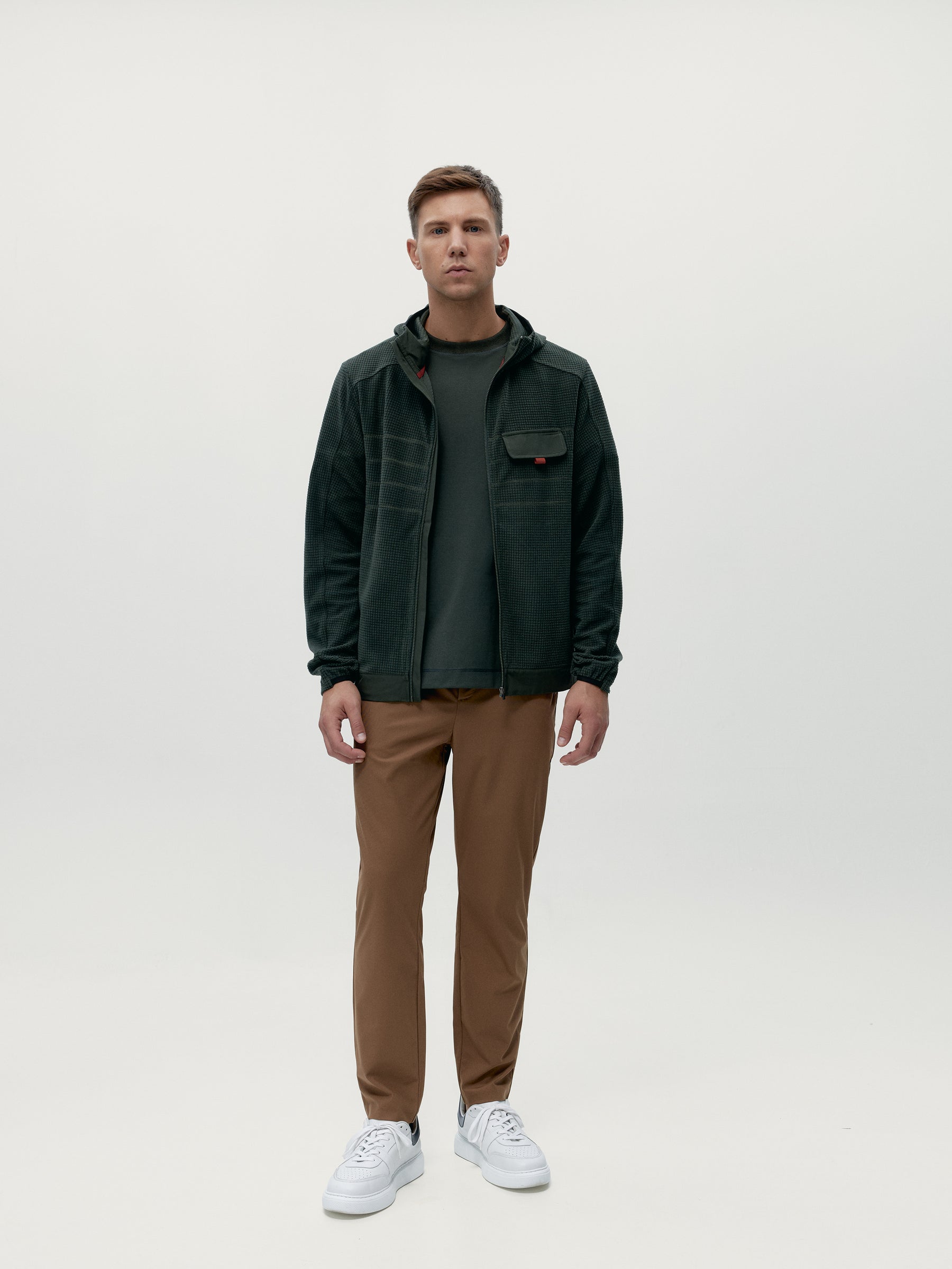 Conjunto deportivo Deep Kaki + Chestnut