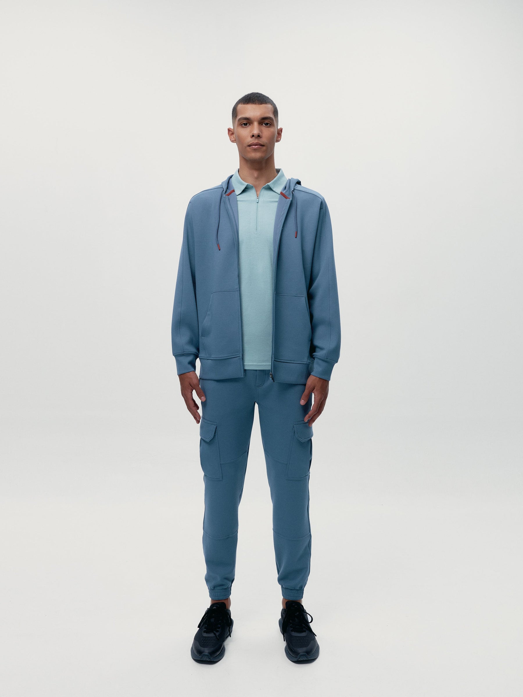 Sweat à capuche Biafra Light Slate