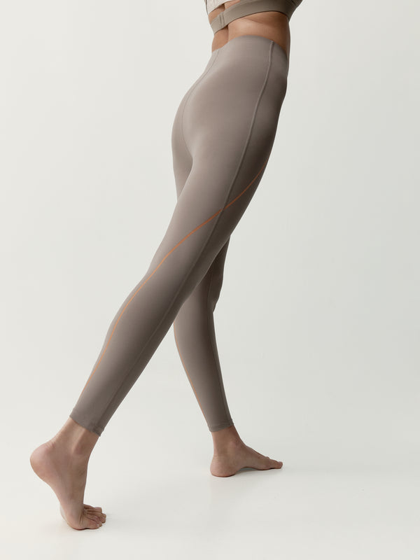 Leggings taupe bronze