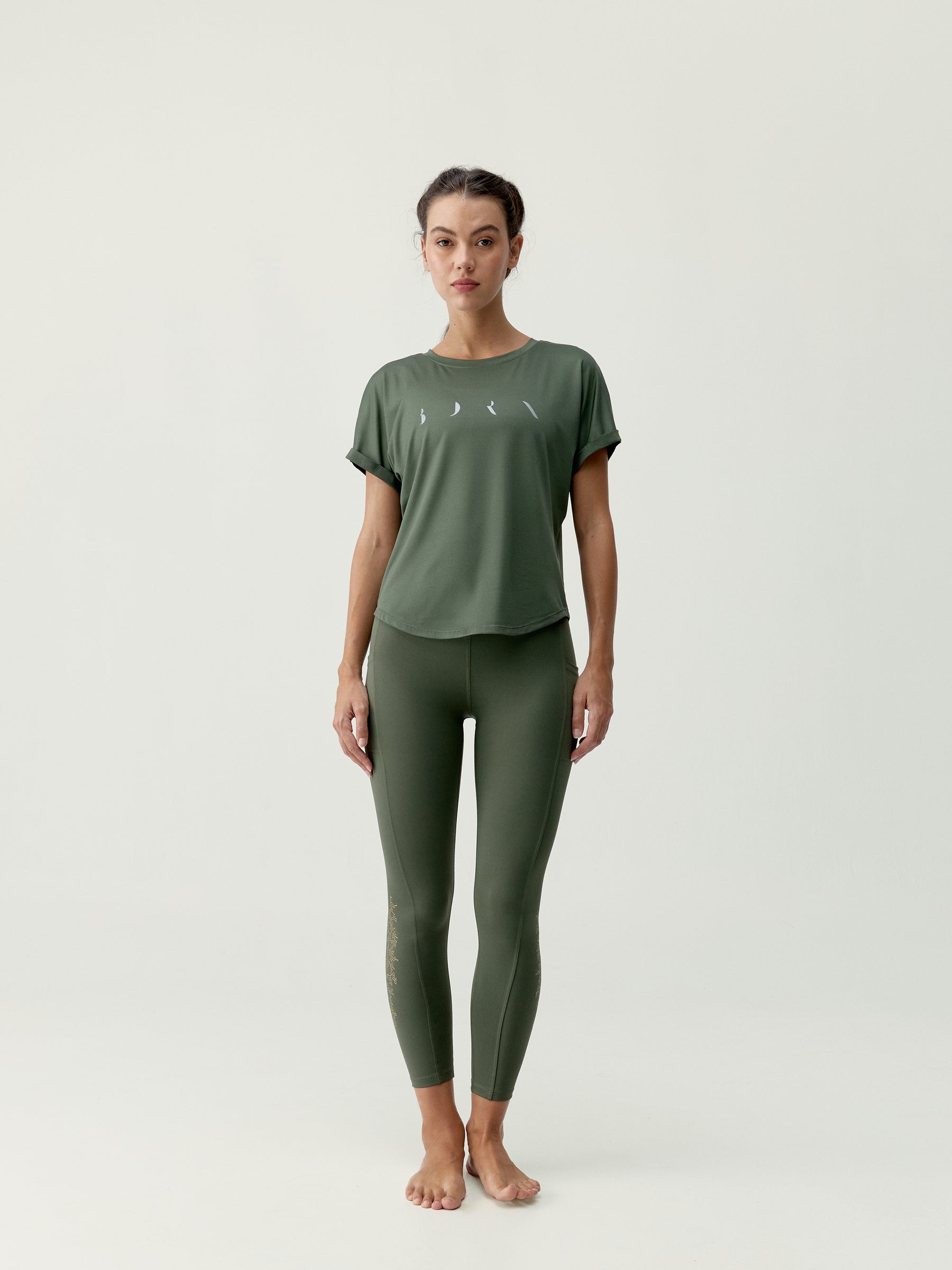 Azami Khaki Leaf Shirt
