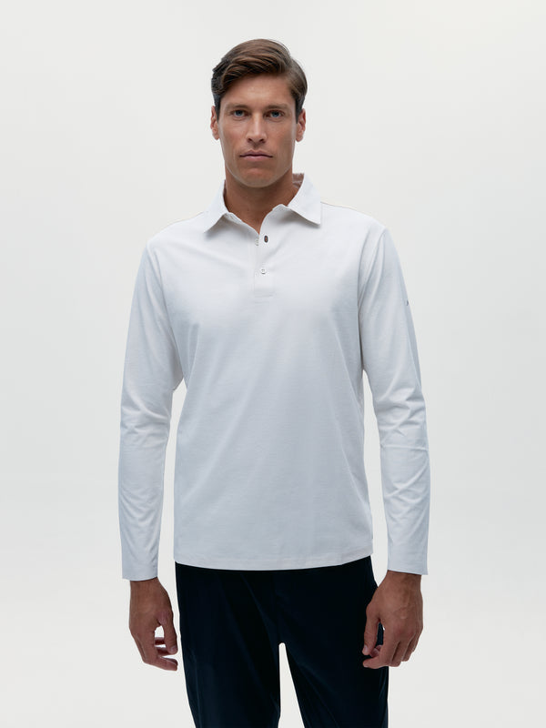 Maroni Polo T-Shirt in White Chalk