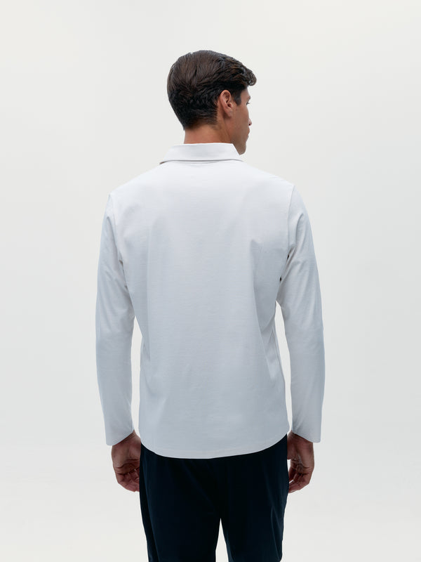 Maroni Polo T-Shirt in White Chalk