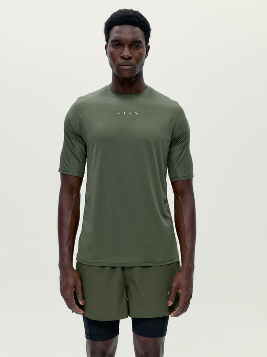 Trak Khaki Leaf/Black T-Shirt