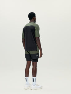 T-Shirt Trak Kaki Leaft/Black