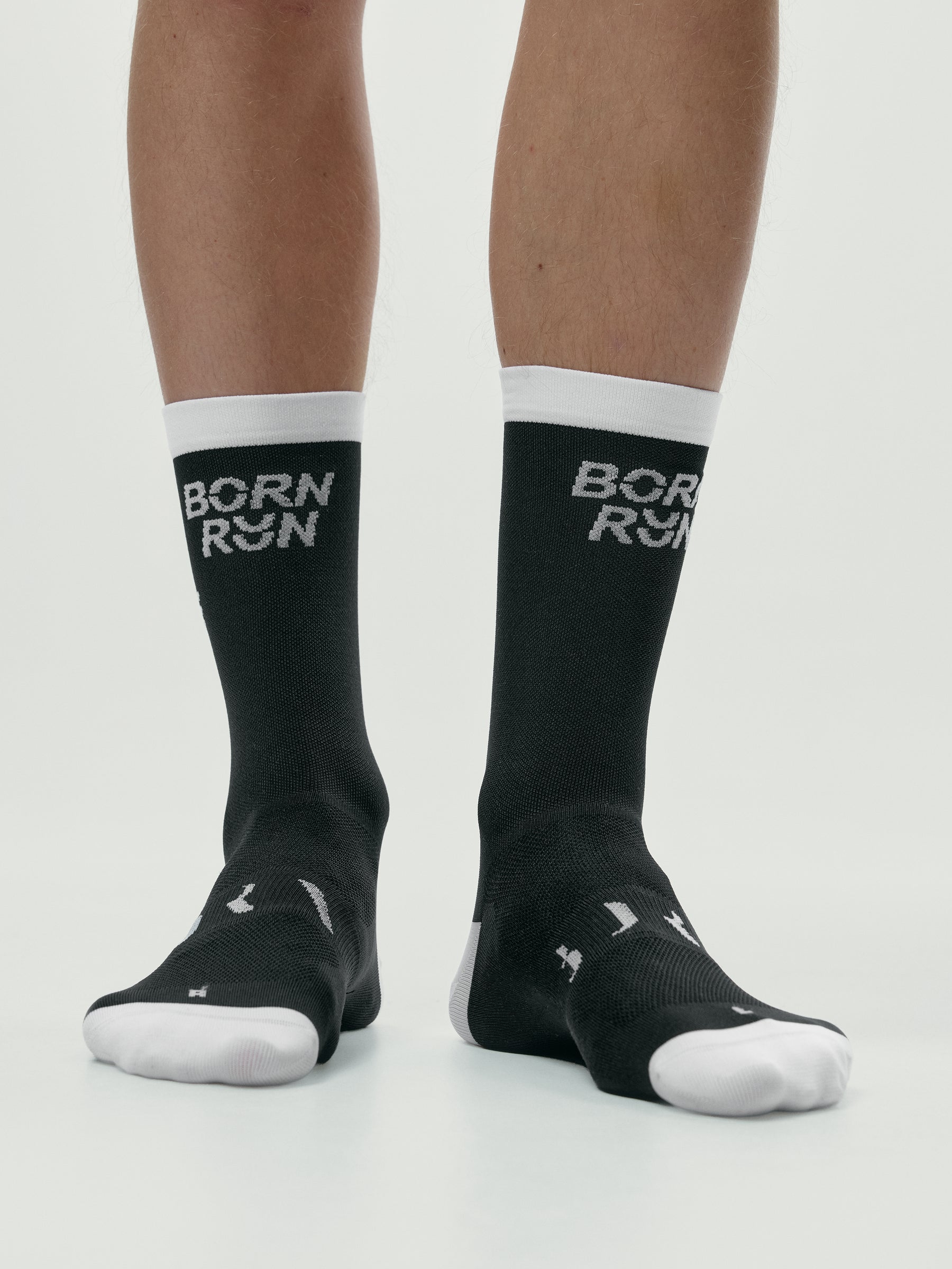 Run Socks Black/White