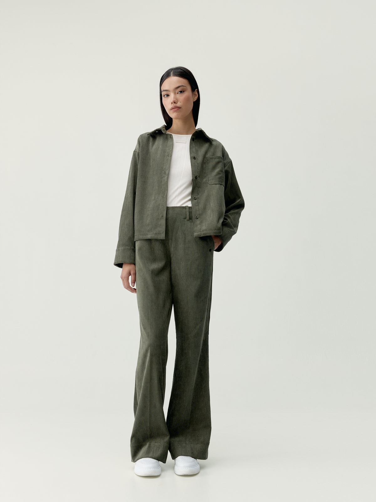 Shirt Zinnia Kaki Leaft