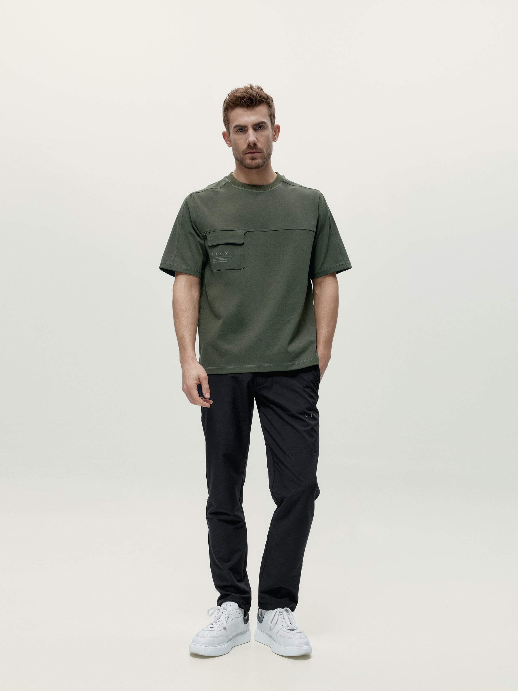 T-Shirt Tirreno Kaki Leaft