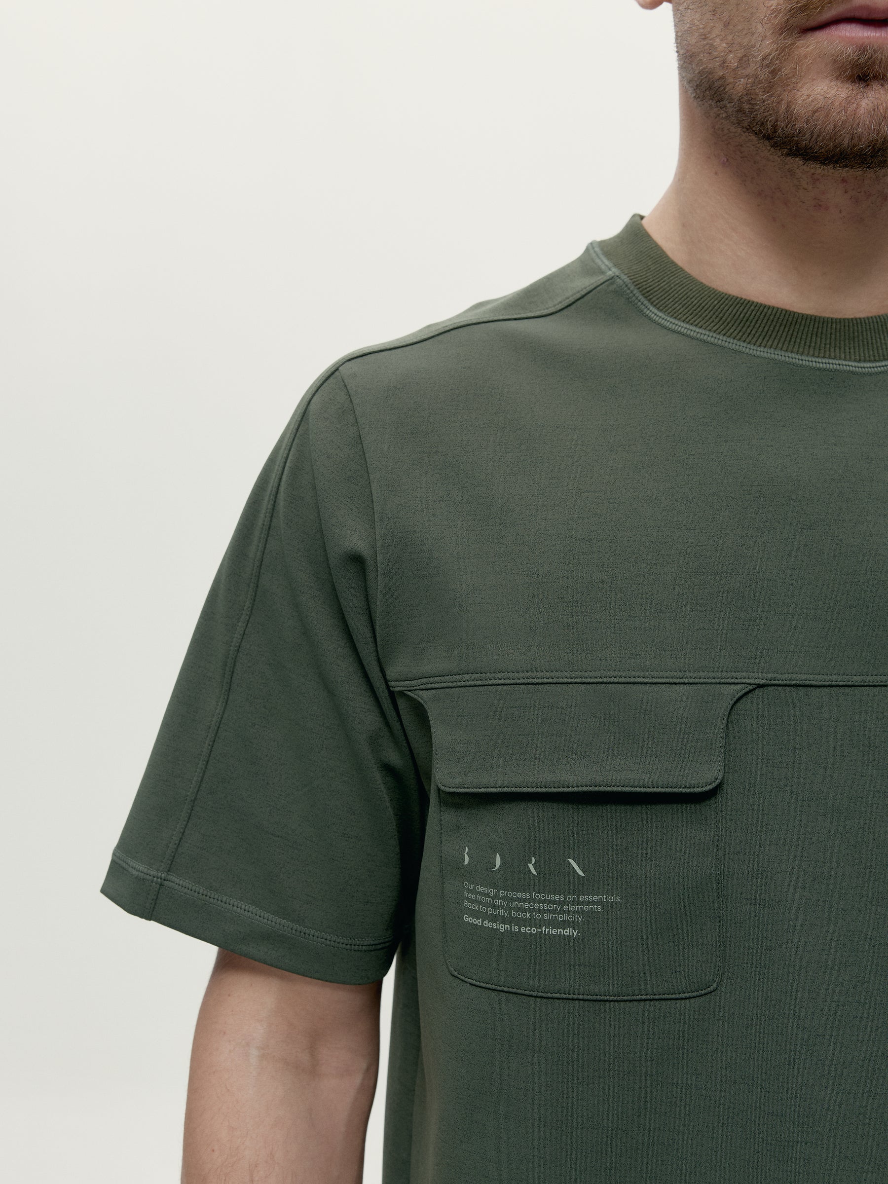 T-Shirt Tirreno Kaki Leaft