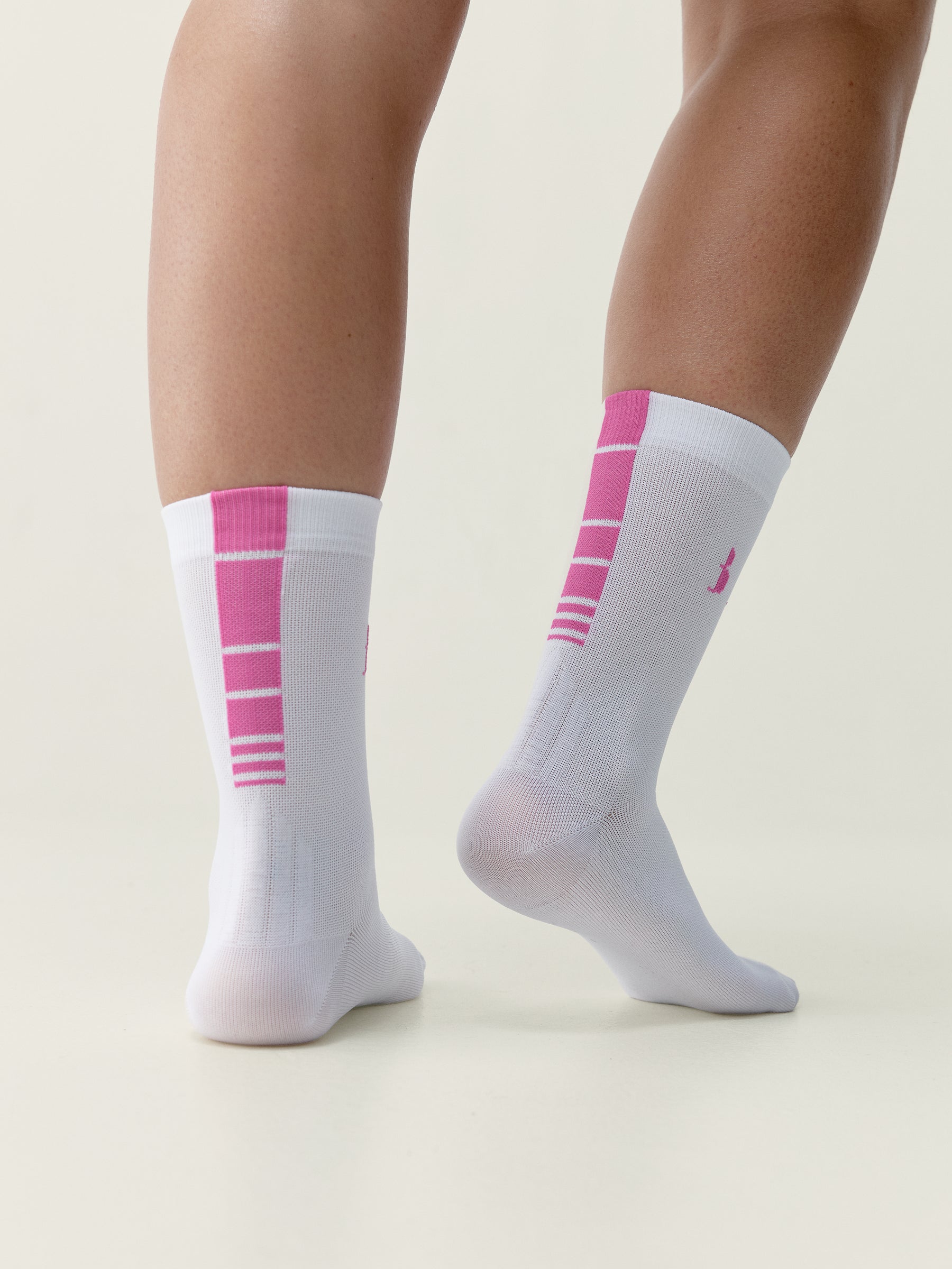Acari Socks White/Fuxia