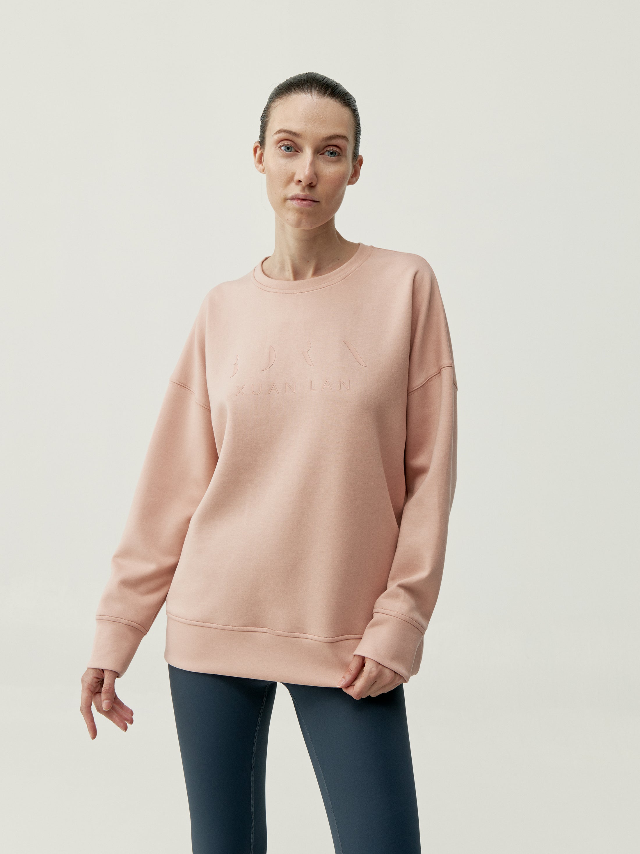Serenidad Sweatshirts in Cameo Pink