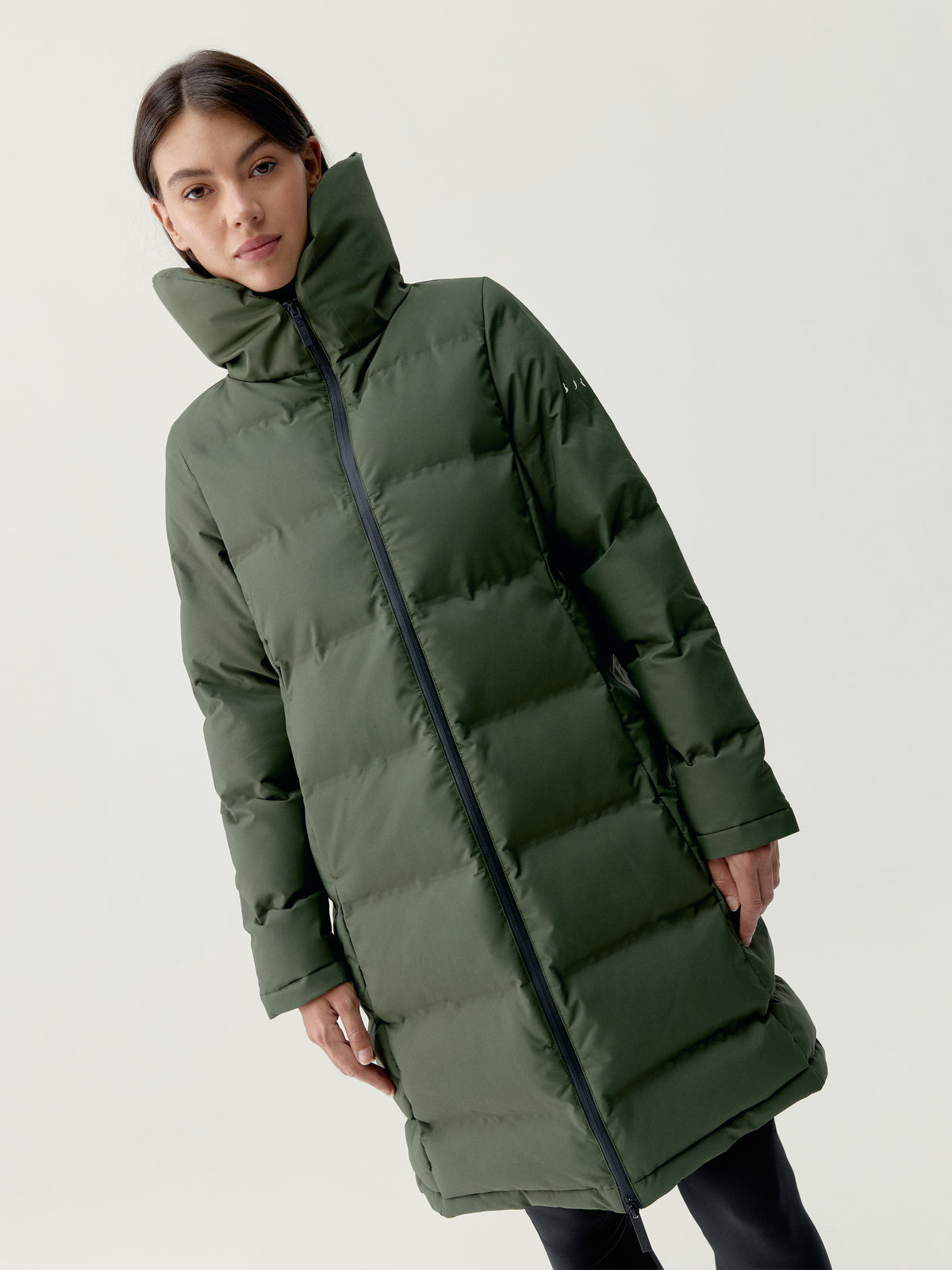 Jacket Coat Kaki Leaft