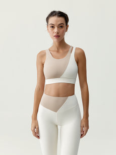 Omkara Top in Dove/Biscuit