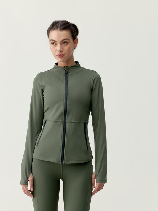 Jacket Isla Kaki Leaft