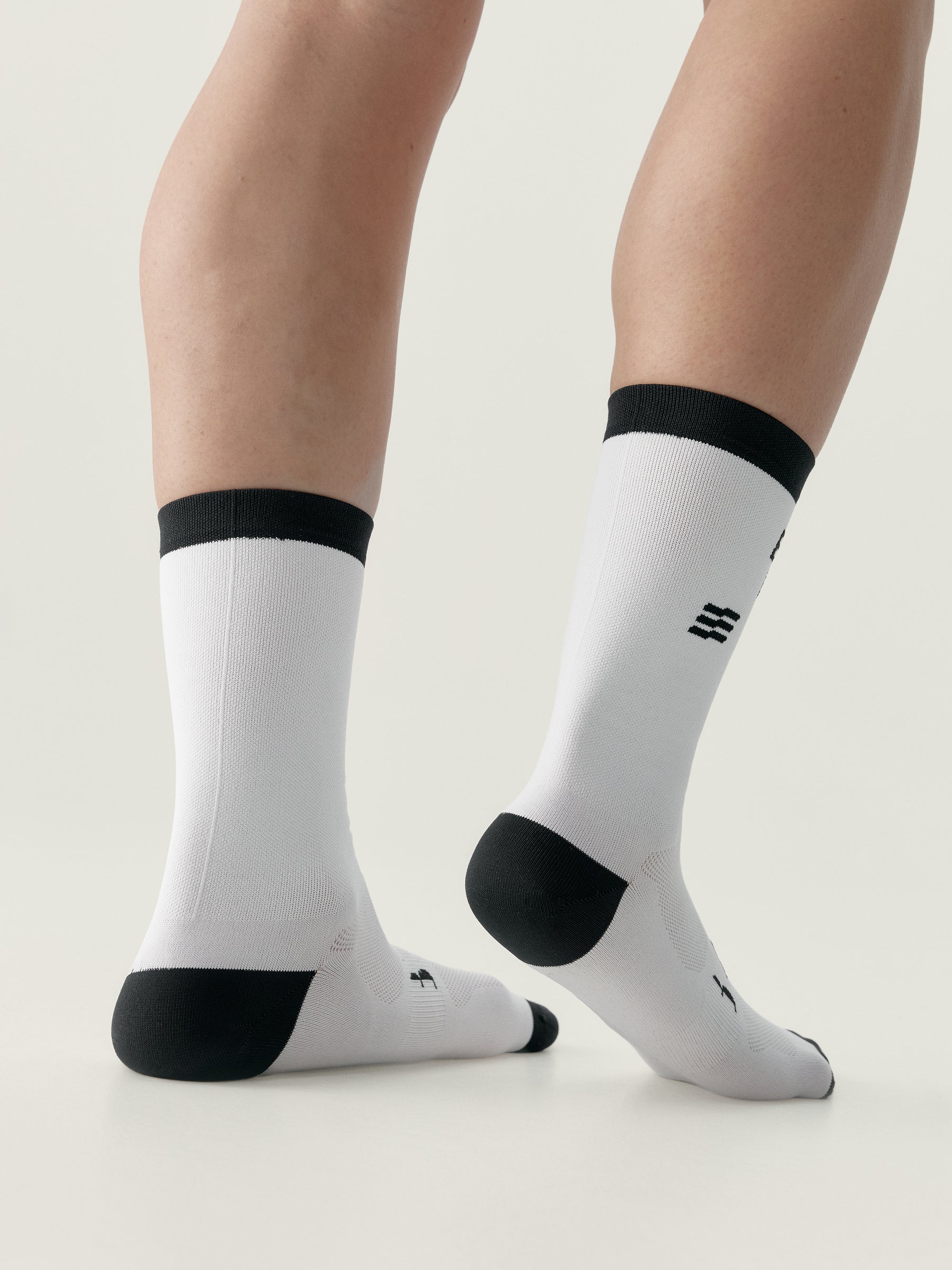 Chaussettes de running Blanc/Noir