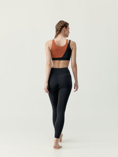Omkara Leggings, Black/Bombay
