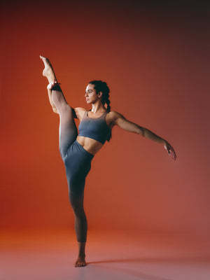 Legging Dione bleu gris/bronze