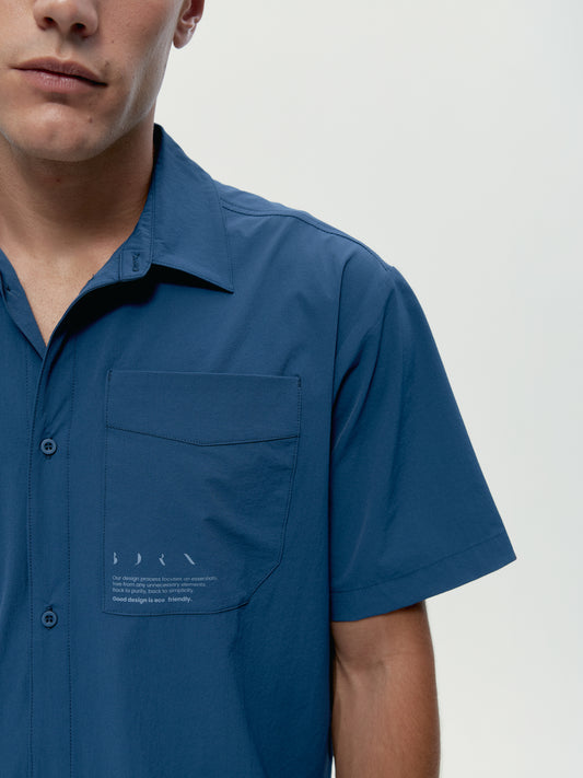 Ensemble bleu marine/indigo clair