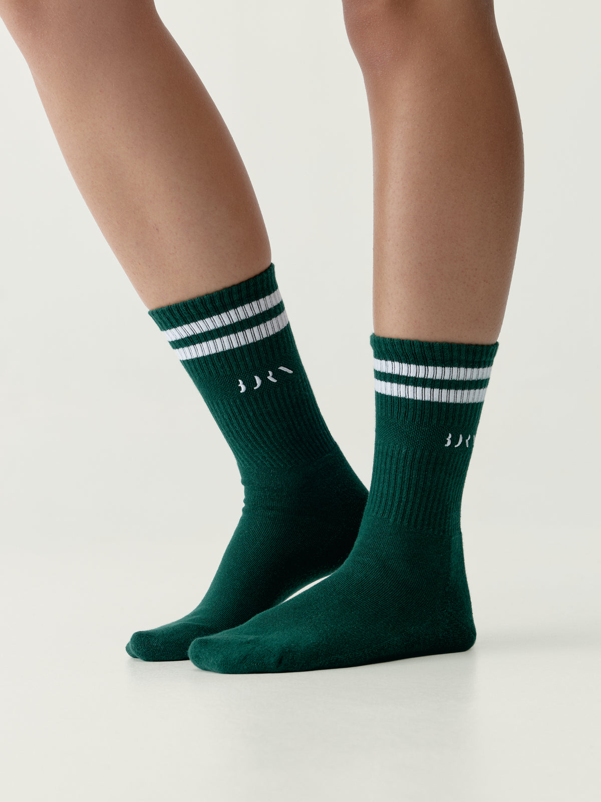 Court Socks Grass Green/White