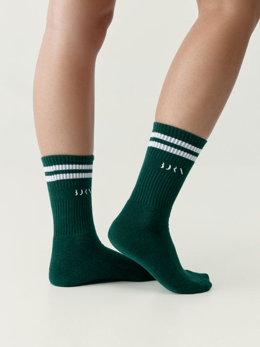 Court Socks Grass Green/White