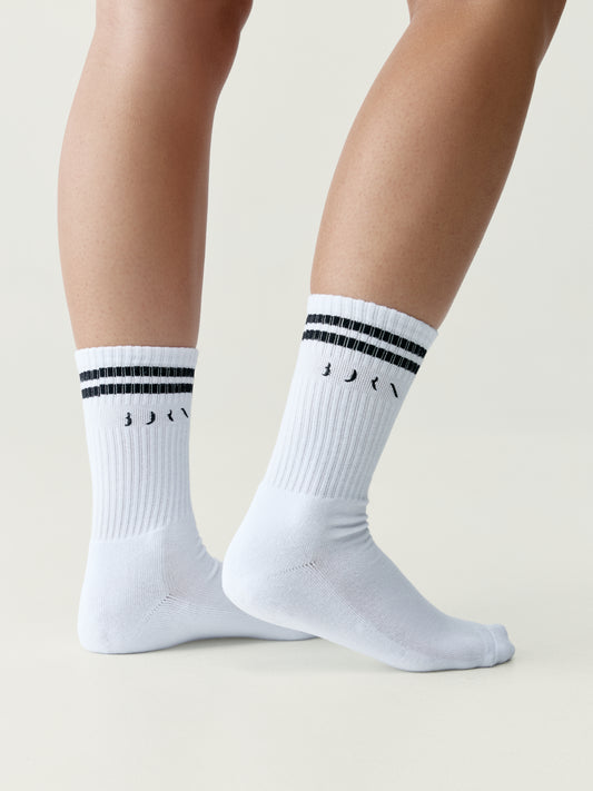 Court Socks White/Black