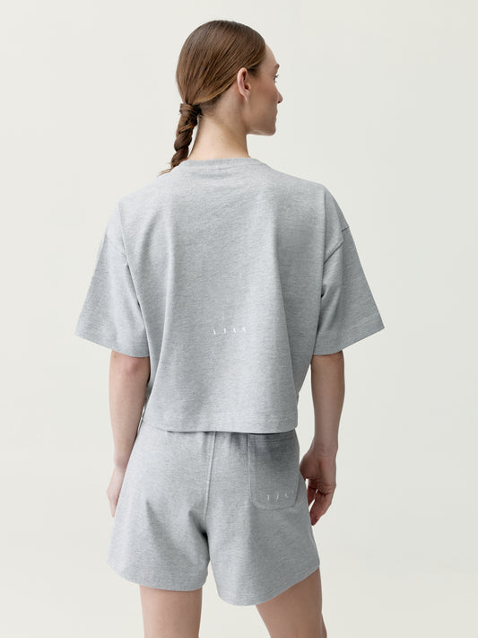 T-shirt Court Grey Melange