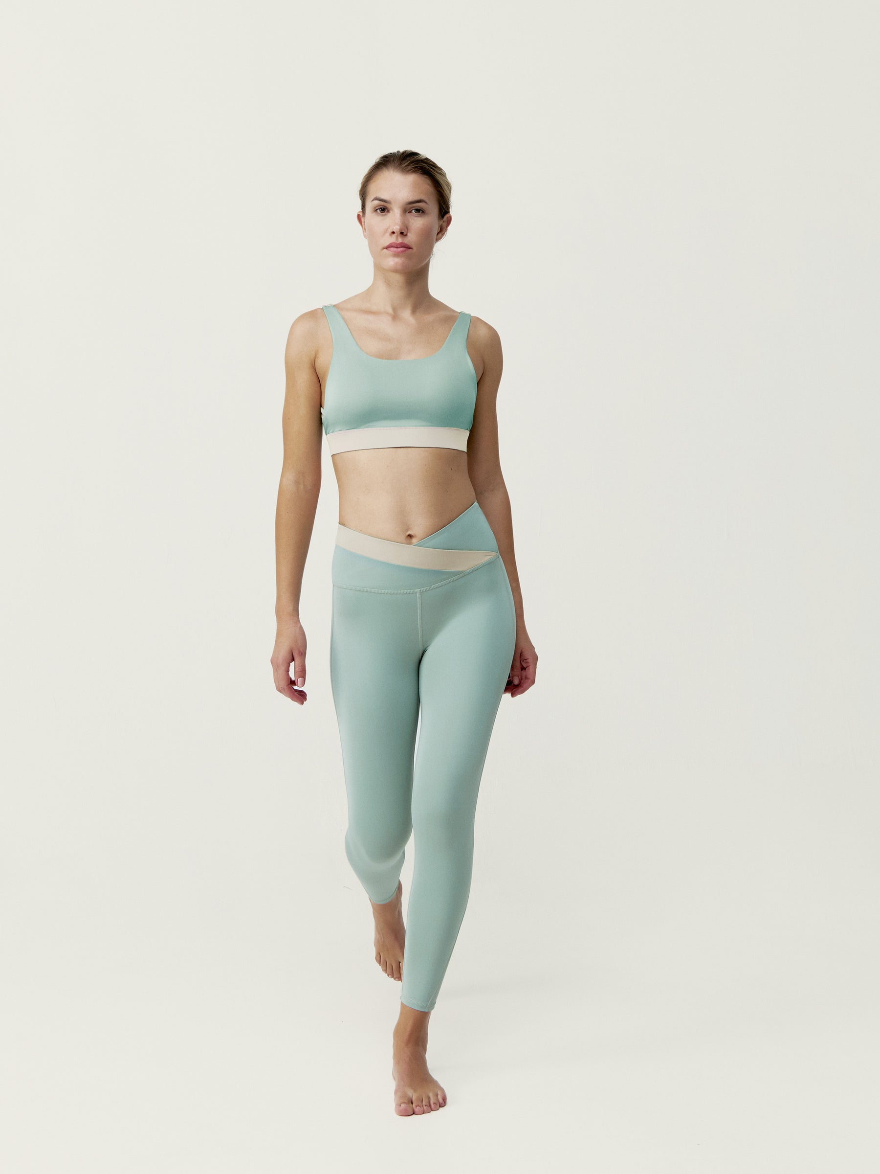 Duo Legging in Jade Grey/Stone