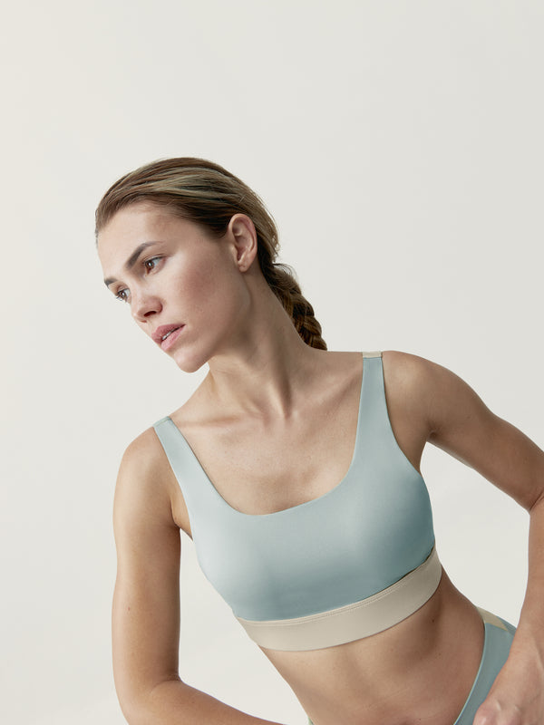 Duo Top in Jade Grey/Stone