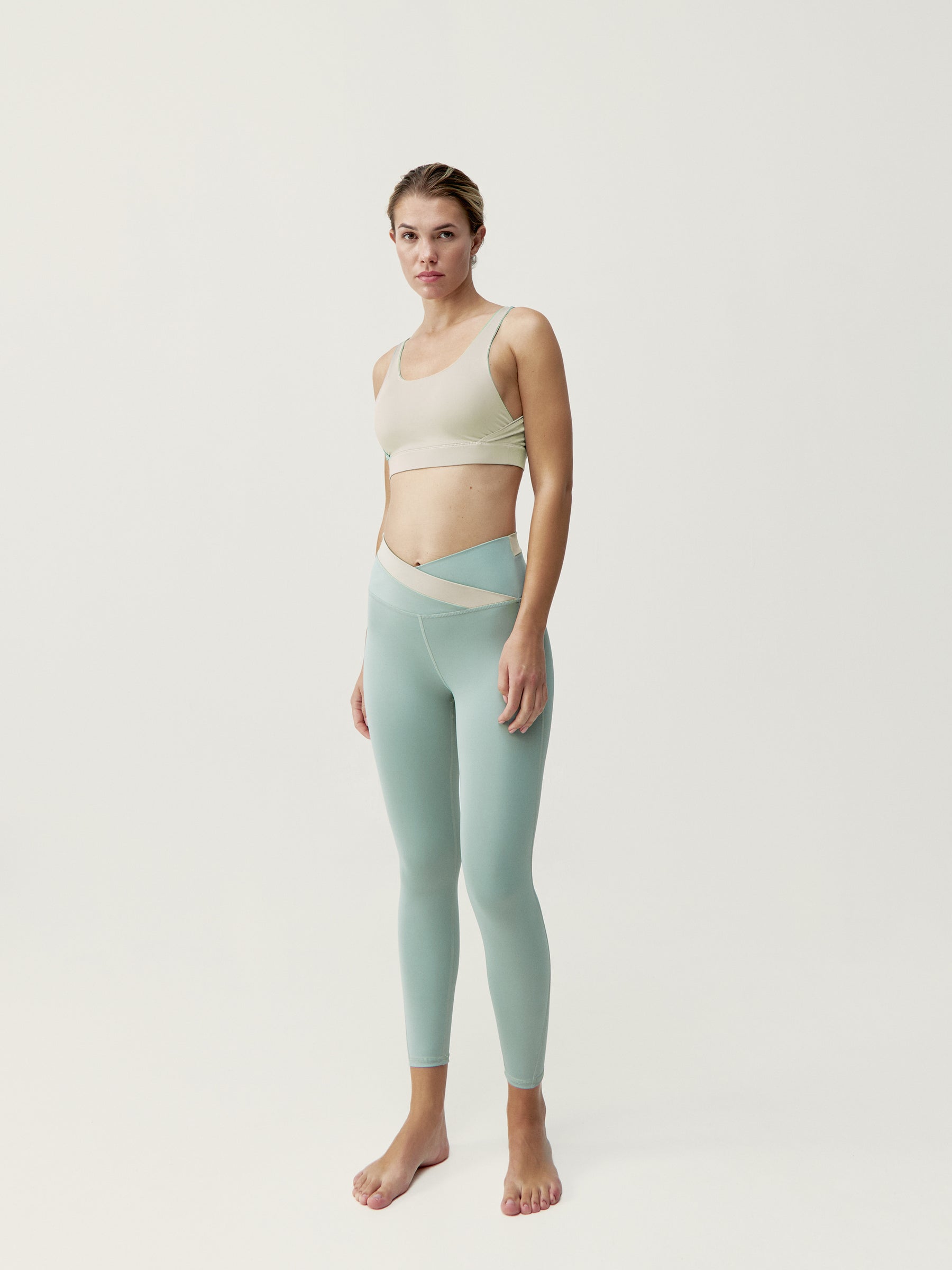 Duo Legging in Jade Grey/Stone