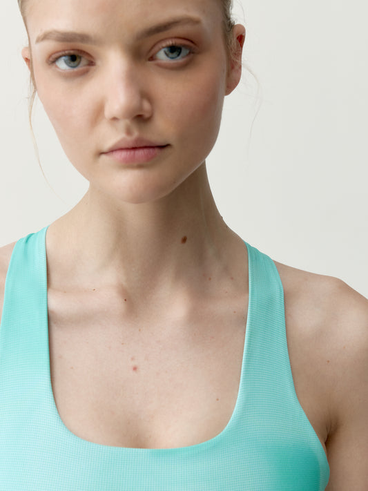 Top Elizabeth Miami Green/Darling Blue