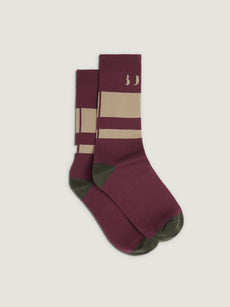 Eume Socks in Dark Cherry