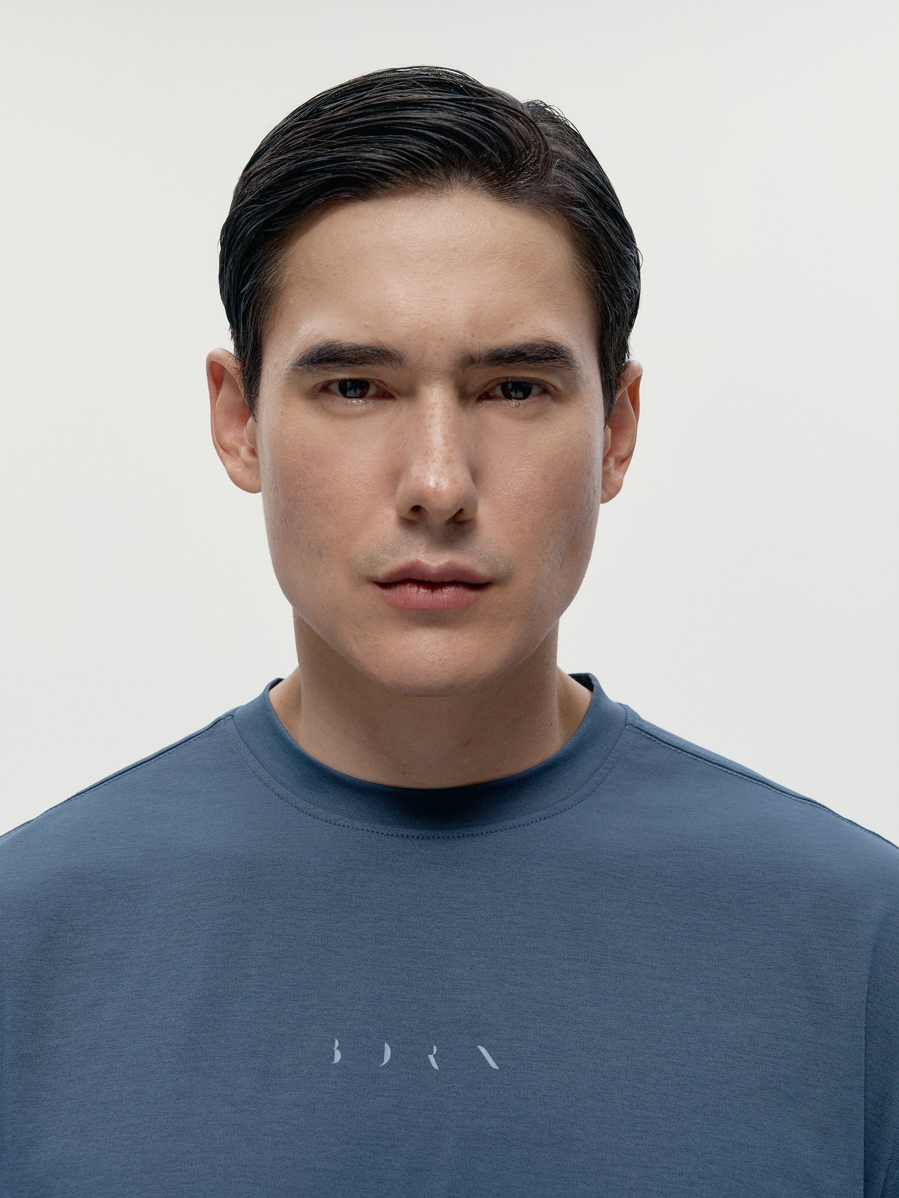 T-shirt gris orageux fauve