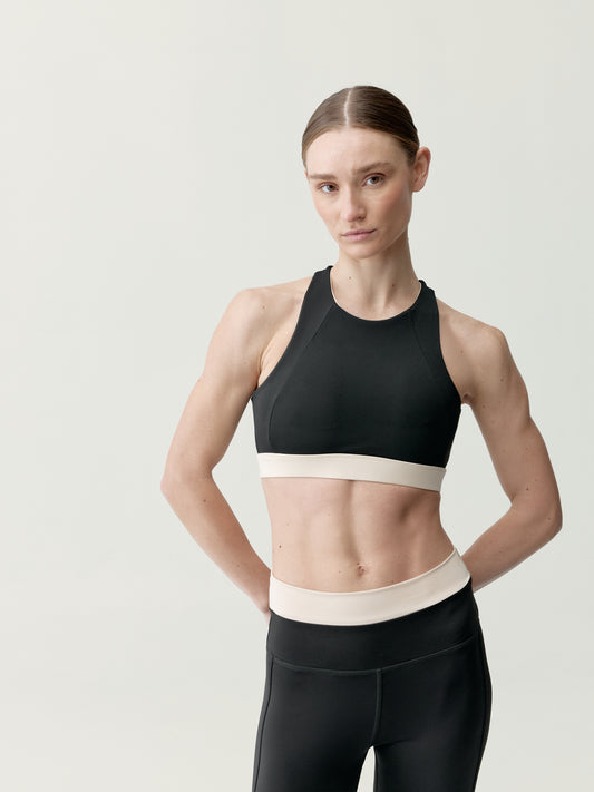 Fiorella Top in Black/Stone