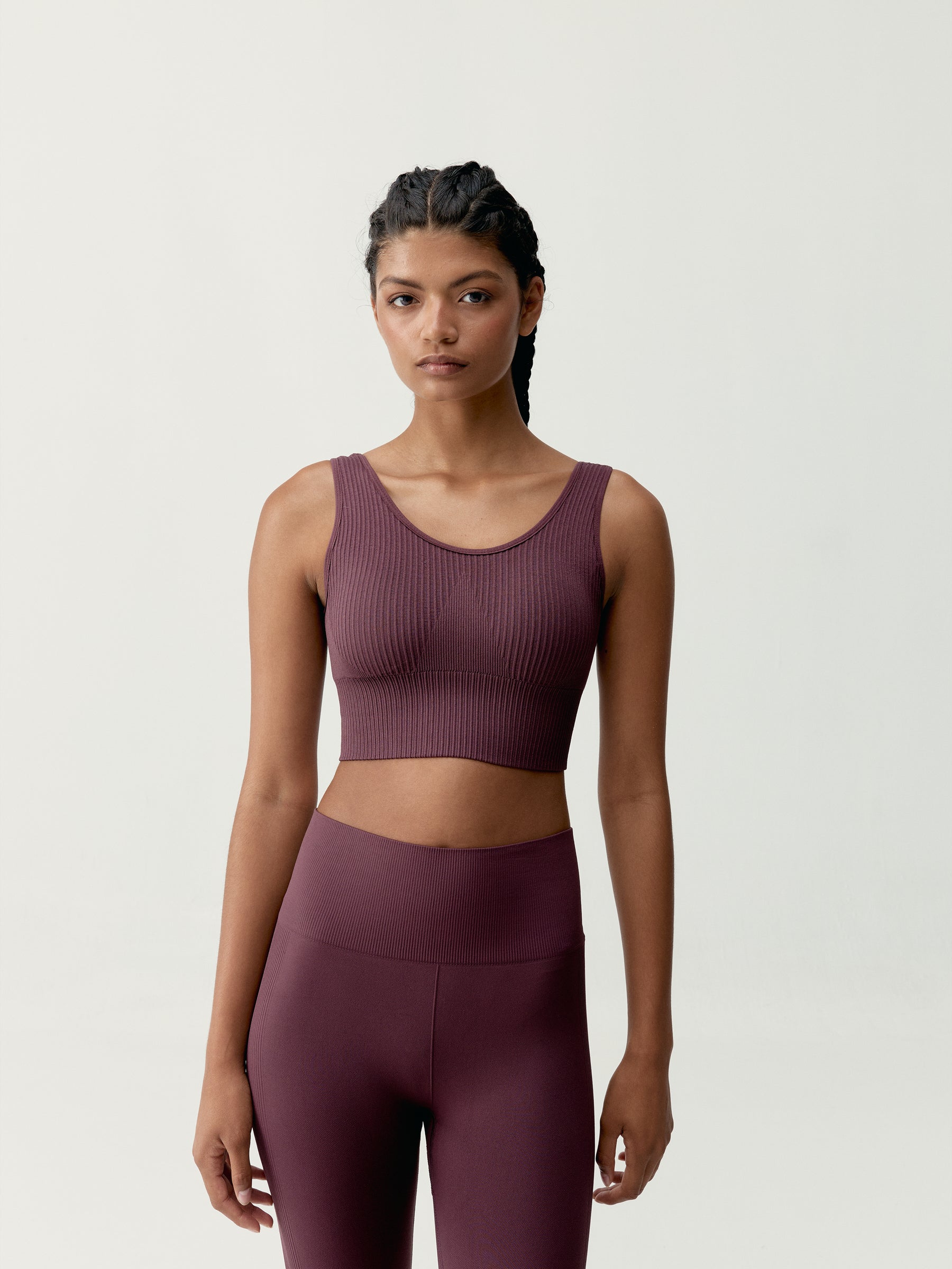 Flow Top in Dark Cherry