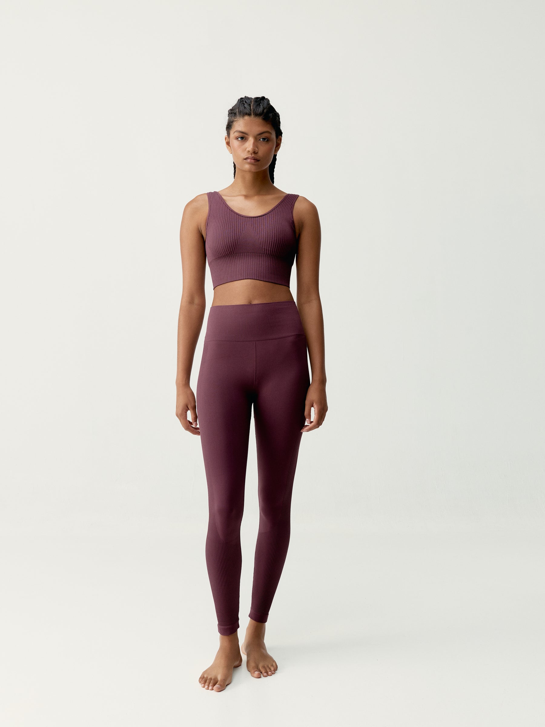 Flow Top in Dark Cherry