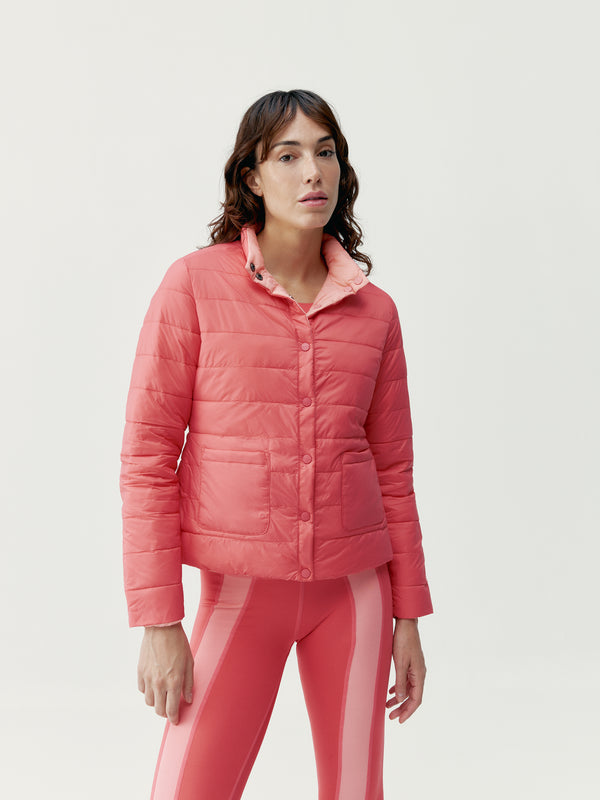 Lyra Jacket in Sunset Coral/Strawberry Ice