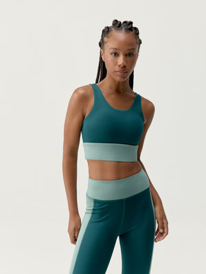 Maiko Top in Iceberg Green/Deep Green